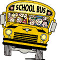 children in school bus, kids